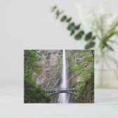 Schöne Aussicht auf die Multnomah Falls, Oregon Postkarte (Stehend Vorderseite)