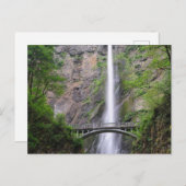 Schöne Aussicht auf die Multnomah Falls, Oregon Postkarte (Vorne/Hinten)