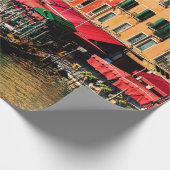 Schöne Aussicht auf die Wasserstraße und die alten Geschenkpapier (Ecke)