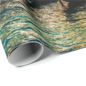 Schöne Aussicht auf die Wasserstraße und die alten Geschenkpapier (Rolleneckpunkt)