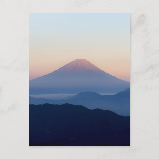 Schöne Aussicht auf Fuji, Japan, Sonnenaufgang Postkarte (Vorderseite)
