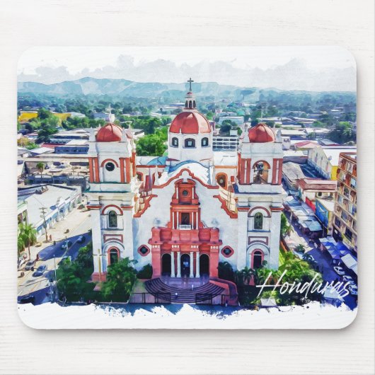 Schöne Aussicht auf Honduras Panorama Mousepad (Vorne)