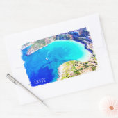 Schöne Aussicht auf Kreta Griechenland Rechteckiger Aufkleber (Umschlag)