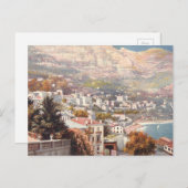 Schöne Aussicht auf Monte Carlo Postkarte (Vorne/Hinten)