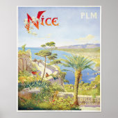 Schöne Aussicht auf Nizza, Frankreich Poster (Vorne)