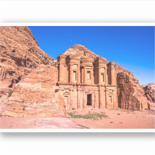 Schöne Aussicht auf Petra Aufkleber (Vorderseite)