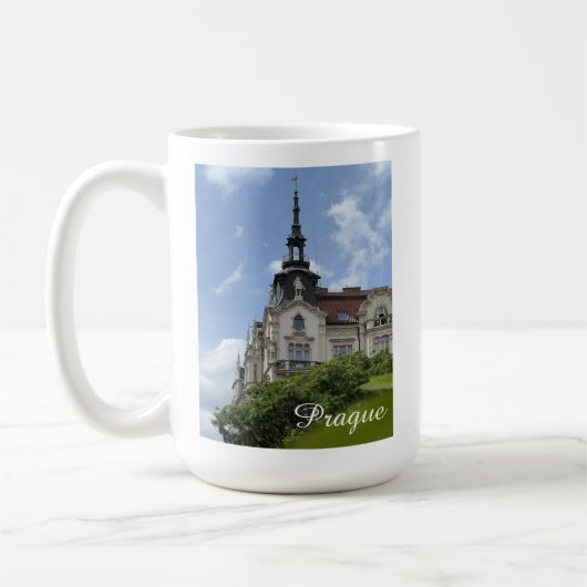 Schöne Aussicht auf Prag Kaffeetasse (Links)