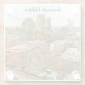 Schöne Aussicht auf Sacramento Glasuntersetzer (Rückseite)