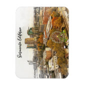 Schöne Aussicht auf Sacramento Magnet (Vertikal)