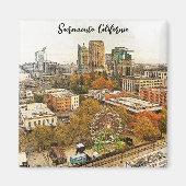 Schöne Aussicht auf Sacramento Magnet (Vorne)