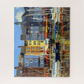 Schöne Aussicht auf Sailboats im Hafen von Honflue Puzzle (Vertikal)