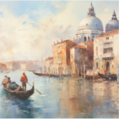 Schöne Aussicht auf Venedig Aufkleber (Vorderseite)