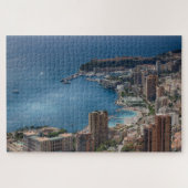 Schöne Aussicht aufs Meer Monte Carlo Monaco Puzzle (Horizontal)