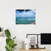 Schöne Aussicht aufs Meer Poster (Heimbüro)