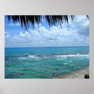 Schöne Aussicht aufs Meer Poster