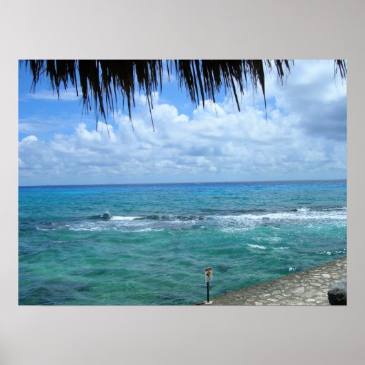 Schöne Aussicht aufs Meer Poster (Vorne)