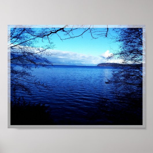 Schöne Aussicht aufs Meer Poster (Vorne)