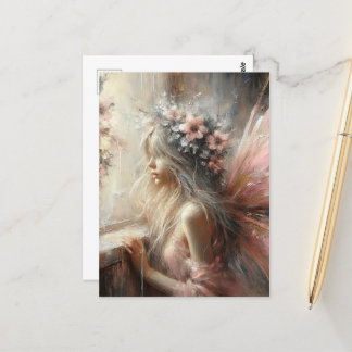 Schöne Aussicht aus dem Fenster Postkarte