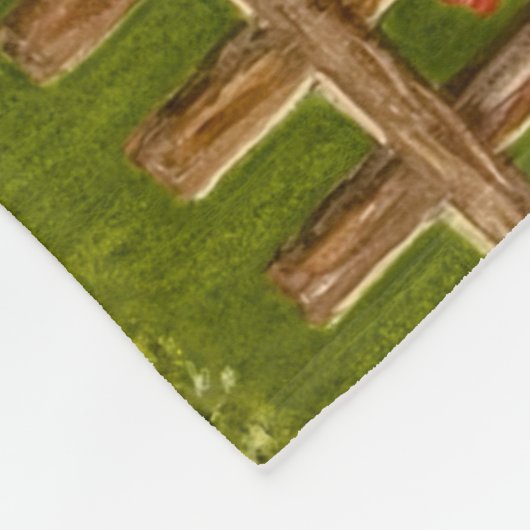 Schöne Aussicht Fleecedecke (Ecke)