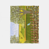 Schöne Aussicht Fleecedecke (Vorderseite)