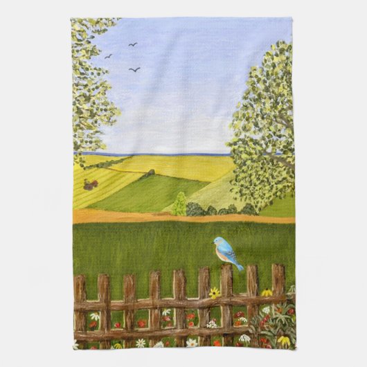 Schöne Aussicht Geschirrtuch (Vertikal)