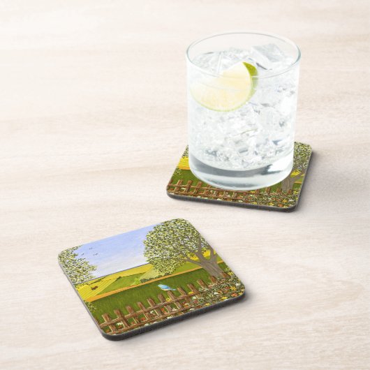 Schöne Aussicht Getränkeuntersetzer (Rechte Seite)