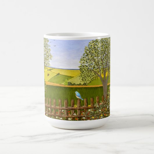 Schöne Aussicht groß Kaffeetasse (Mittel)