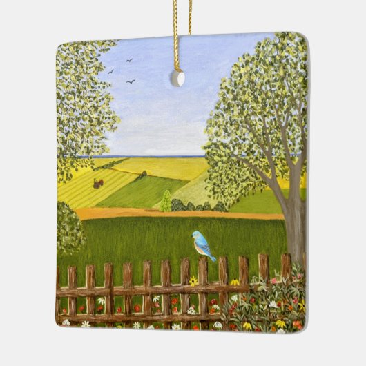 Schöne Aussicht Keramikornament (Links)