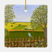 Schöne Aussicht Keramikornament (Rückseite)