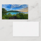 Schöne Aussicht Landschaftliche tropische Insel de Visitenkarte (Vorne/Hinten)