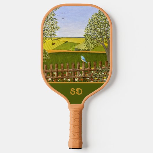 Schöne Aussicht Pickleball Schläger (Rückseite)