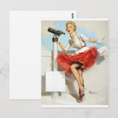 Schöne Aussicht Pin Up Postkarte (Vorne/Hinten)