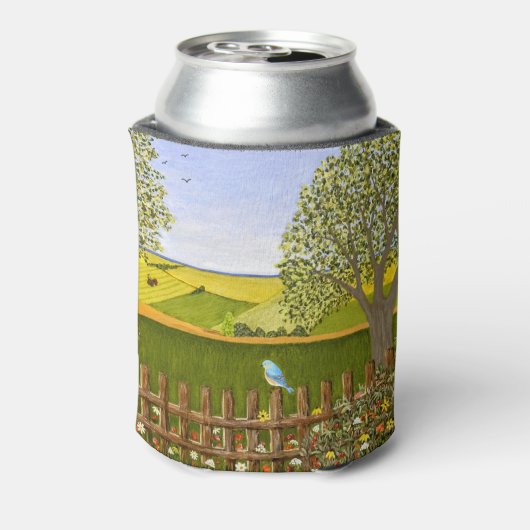 Schöne Aussicht Weiß Dosenkühler (Kanne Rückseite)