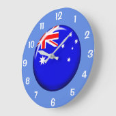 Schöne australische Knopfmauer-Uhr Große Wanduhr (Winkel)