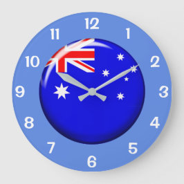 Schöne australische Knopfmauer-Uhr Große Wanduhr
