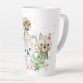 Schöne australische Tiere Pink Floral Koala Milchtasse (Rechte Ecke)