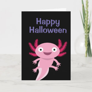 Schöne Axolotl-Illustration Karte