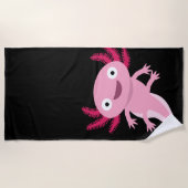 Schöne Axolotl-Illustration Strandtuch (Vorderseite)