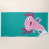 Schöne Axolotl-Illustration Strandtuch (Vorderseite)