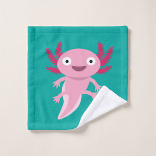 Schöne Axolotl-Illustration Waschlappen