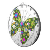 Schöne Aziza Butterfly Whimsy Blüten Dartscheibe (Vorderseite rechts)