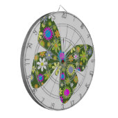 Schöne Aziza Butterfly Whimsy Blüten Dartscheibe (Vorderseite Links)