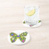 Schöne Aziza Butterfly Whimsy Blüten Untersetzer (Seite)