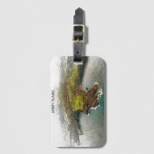 Schöne Azoren-Inseln Küstensicht Gepäckanhänger (Vorderseite Vertikal)