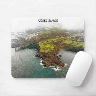 Schöne Azoren-Inseln Küstensicht Mousepad