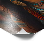 Schöne Aztekerin Fotodruck (Ecke)