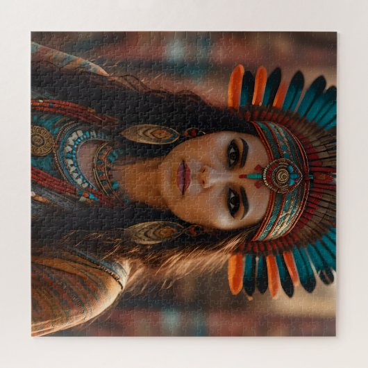 Schöne Aztekerin Puzzle (Horizontal)