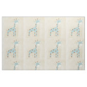 Schöne Baby-Blau-Giraffe Stoff (Fat Quarter (45,7 x 55,9 cm))