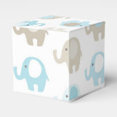 Schöne Baby Blue Elephants Geschenkschachtel (Vorderseite)