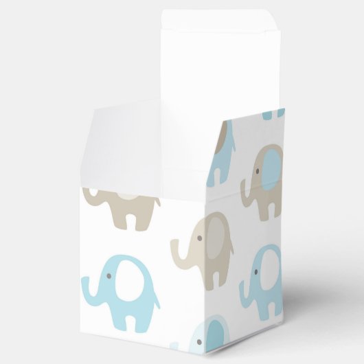 Schöne Baby Blue Elephants Geschenkschachtel (Geöffnet)